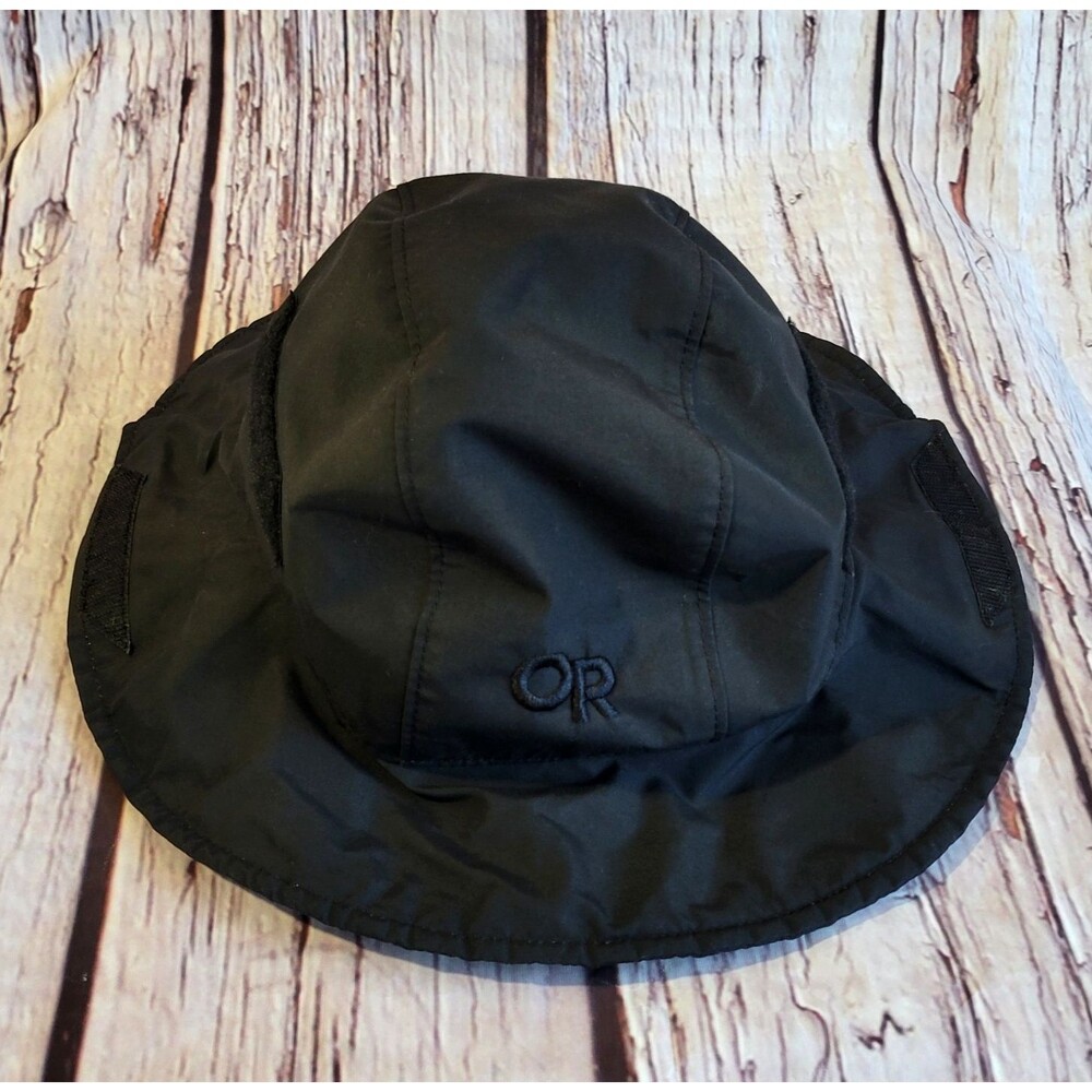 Outdoor Research 90s Vintage Sun Hat Black Gore-Tex Waterproof Outdoors Gorpcore